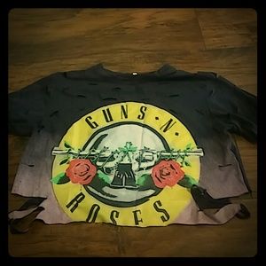 Guns N rose crop top